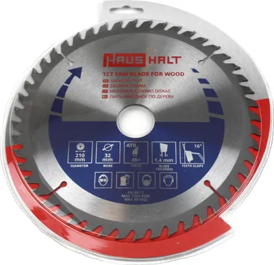 Produktbild von Sägeblatt 210mm Kreissägeblatt für Holz, 48 Zähne, Innen 32-30-20mm