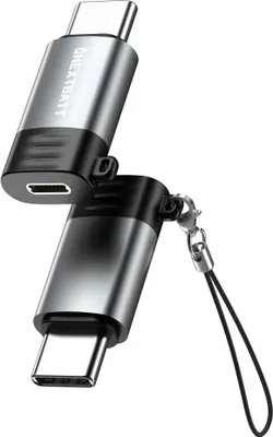 Immagine prodotto di Adattatore NEXTBATT da Lightning femmina a USB-C 2.0 - Nero/Grigio