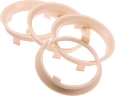 Produktbild von 4X Zentrierringe 60,1 x 56,1 mm beige Felgen Ringe kompatibel mit AEZ Dezent Dotz Enzo Honda u.a.