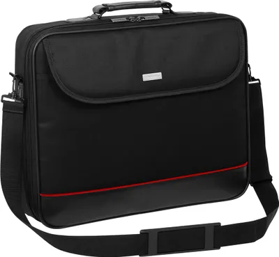 Produktbild von Laptop Tasche passend für Lenovo IdeaPad L340 Gaming 17 Zoll | Notebook Hülle Umhängetasche Aktentasche mit verstärkten Schutzrahmen | MX Schwarz