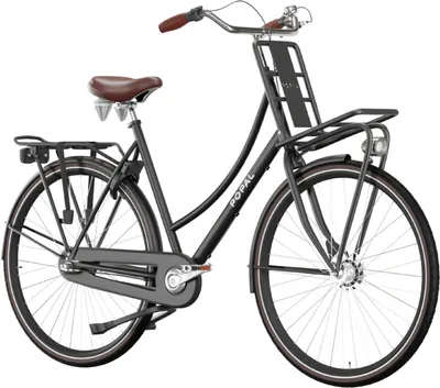 Produktbild von Damen Hollandrad Daily Dutch Prestige 3 Gang 28 Zoll schwarz-matt 47 cm