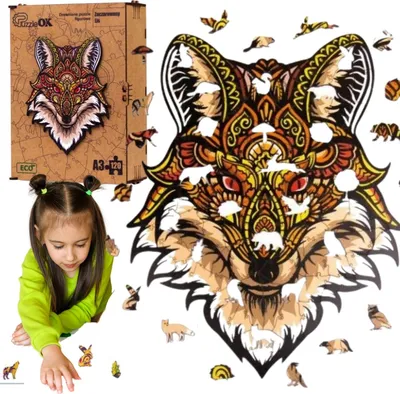 Produktbild von Holzpuzzle „Verzauberter Fuchs“ Pua3-00727