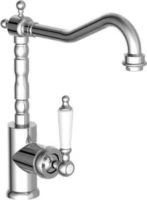 Produktbild von SCHÜTTE Küchenarmatur OLD STYLE, Wasserhahn Küche im Retro Stil, 360° schwenkbare Mischbatterie Küche, Spültischarmatur Chrom