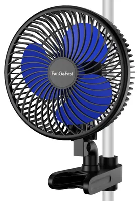 Productafbeelding van Clipventilator - Oscillerend - 10 snelheden - 20 cm - Ventilator voor kweekbox