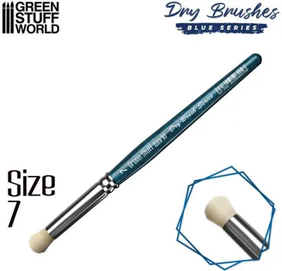 Produktbild von GreenStuffWorld BLUE SERIES Drybrush/Trockenbürst-Pinsel Größe 7