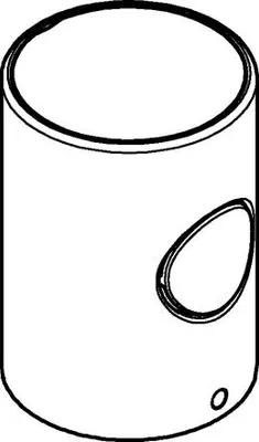 Produktbild von GROHE Metallgriff 47984, DN 15, Mengengriff mit GROHE EcoButton, hard graphite gebürstet