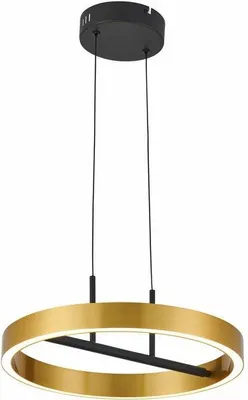 Obrázok produktu pre Závesná LED lampa Coltrain čierno-zlatá 32 W, odtiene bielej, 2560 lm, akryl, rozmery: 120 x 40 x 40 cm, IP20, Reality