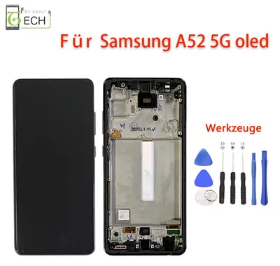 Produktbild von LCD für Samsung Galaxy A52 5G A525F A526B Full OLED Display mit Rahmen