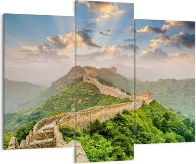 Produktbild von Bild auf Leinwand - Leinwandbild - Wand Berg asiatisch china - 130x100cm - Wand Bild - Wanddeko - Leinwanddruck - Bilder - Kunstdruck - Wanddekoration - Leinwand bilder - Wandkunst - CB130x100-3069