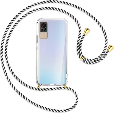 Produktbild von Handykette Backcover-Schutzhülle mit Band (Metall silberfarben) für Samsung Galaxy A21s - silberfarbene Kette Snake