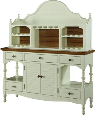 Produktbild von klassische holz anrichte landhaus stil möbel schrank kommode anrichten schränke