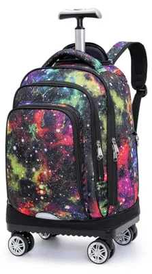 Zdjęcie produktu dla Plecak na kółkach - Plecak-torba - Plecak szkolny dla młodzieży - Plecak na laptopa - 34x21x46 cm