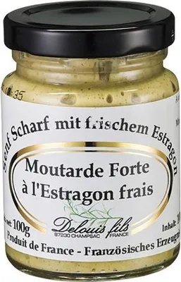 Produktbild von Delouis Moutarde Forte à lŽ Estragon Senf mit Estragon