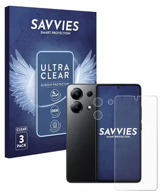 Produktbild von 6x Für Xiaomi Redmi Note 13 4G (Display+Kamera) Schutzfolie Savvies Displayschutz Display Schutz Folie Klar Transparent