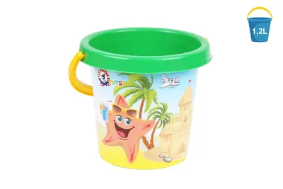 Produktbild von Farbiges Eimer Für Sand Wasser Strand Meerestiere Set