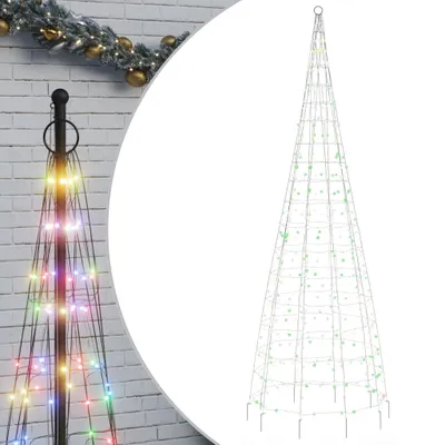 Zdjęcie produktu dla vidaXL Choinka LED na maszt 550 LED wielokolorowa 300 cm