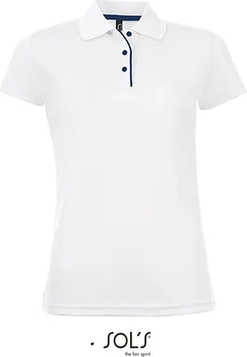 Immagine prodotto di SOLs 01179 | Polo donna sportiva Performer - Colore: Bianco - Taglia: S