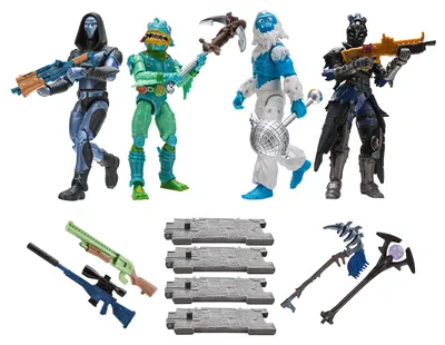Produktbild von FORTNITE - Squad Modus 4-er Figuren Set Serie 2