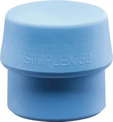 Image de Tête de marteau Halder diamètre 60mm Simplex en vrac TPE bleu / souple - 3201060