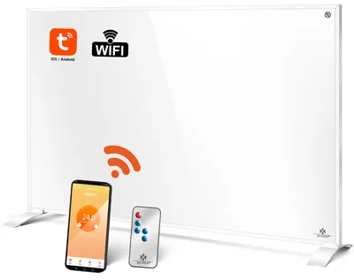 Produktbild von KESSER® Infrarotheizung Effizient Infrarot 2in1 Standgerät & Wandmontage Elektroheizung mit Fernbedienung Thermostat & App-Steuerung Timer Elektrisch Heizpaneel Heizung Konvektor Standfüße