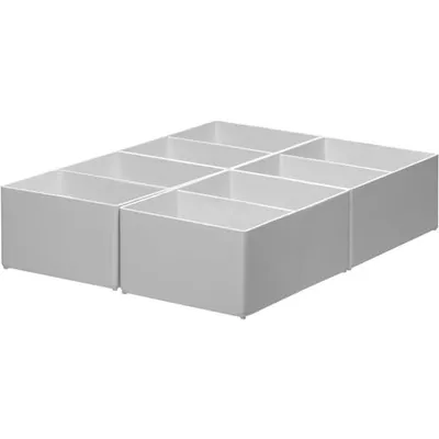 Immagine prodotto di Inserto cassetto alto 2 scomparti grigio chiaro