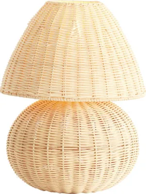 Immagine prodotto di Lampada da tavolo - naturale - Mavon - rattan - Ø 28cm - E27 - 1898084 - Light & Living