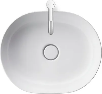 Produktbild von Duravit Aufsatzwaschtisch Luv 50x35cm, geschli., o. HL, ÜL, HLB, we WG