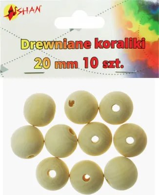 Zdjęcie produktu dla Drewniane koraliki 20mm 10szt Shan