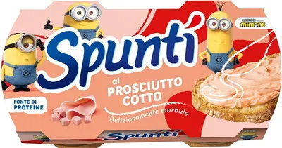 Produktbild von Simmenthal Spuntì al Prosciutto Cotto streichfähiges Produkt mit gekochtem Schinken Snack (2 x 84g)
