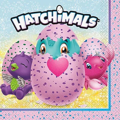 Produktbild von Hatchimals Servietten 33x33 cm 16 St.