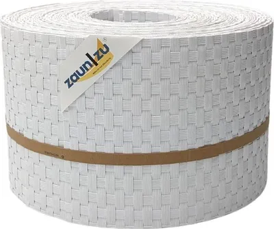Produktbild von Sichtschutzstreifen zaun|zu RATTAN 10x Einzelstreifen 2,55m für Doppelstabzaun Weiß 10x 2,55m