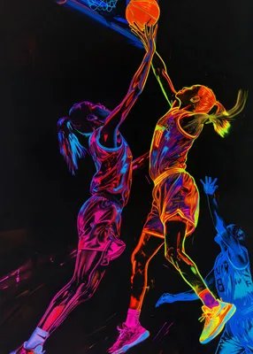 Obrázok produktu pre Plagát 25 x 35 cm Basketbalový zápas
