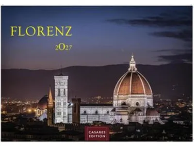 Obrázok produktu pre Kalendár Florencia 2027 – nástenný kalendár | Fotokalendár Taliansko 35 x 50 cm – toskánska atmosféra pre váš domov | Vysokokvalitný kalendár s 12 úchvatnými motívmi