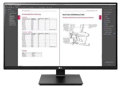 Produktbild von LG 27BN65QP-B, 68,6 cm (27"), 2560 x 1440 Pixel, Quad HD, LCD, 5 ms, Schwarz