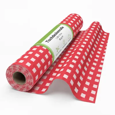 Zdjęcie produktu dla Obrus Sensalux w rolkach 1,18 m x 10 m w szachownicę, biało-czerwony