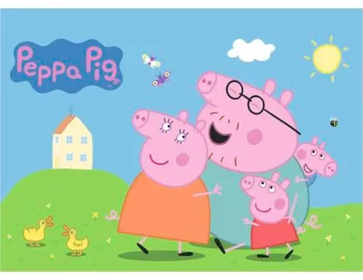 Produktbild von Fototapete Vlies FTDXL 1963 Peppa Pig 4-tlg. 252 x 182 cm
