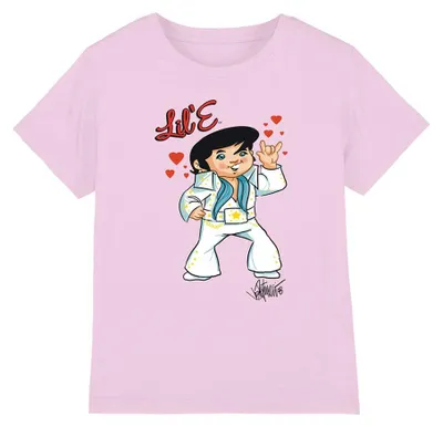 Image de Elvis Presley - T-shirt « Lil E » pour enfants TV32991 (152-158) (rose)