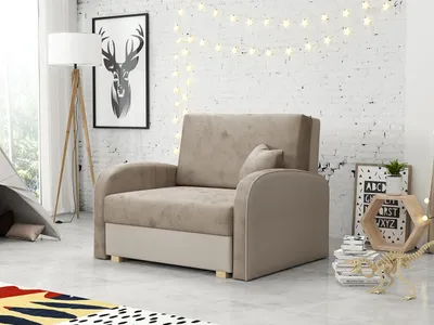 Obrázek produktu pro Rozkládací křeslo BELA SOFT 1 - béžové