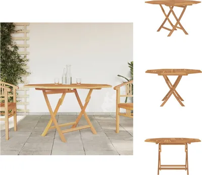 Produktbild von vidaXL Gartentisch Klappbar 120x120x75 cm Massivholz Teak -  Gartentische