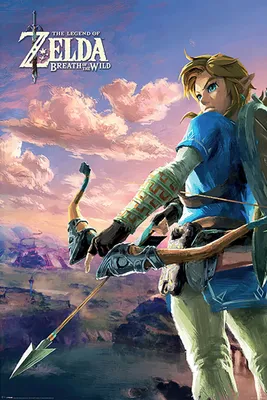 Produktbild von Legend of Zelda Poster: Breath of the Wild Link mit Bogen (60)