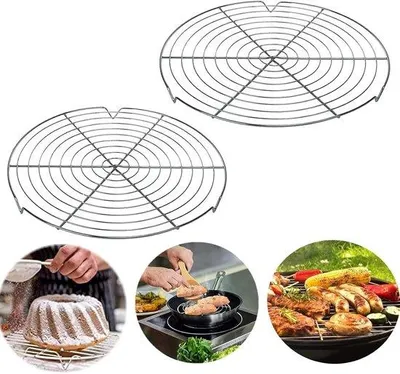 Produktbild von Geschirrrohr 2er Set - 30 cm Backrost für Braten und Backen
