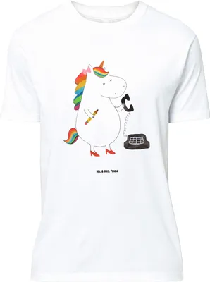 Produktbild von Mr. & Mrs. Panda Größe XL T-Shirt Einhorn Sekretärin - Weiß - Geschenk, Einhörner, Shirt, Tshirt, Unicorn, Steuerbüro, Bürohilfe, mit Spruch