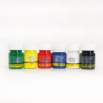 Produktbild von büst Artdeco Stoffmalfarben Set - 6x25 ml Basisfarben