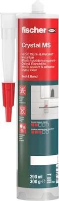 Obrázek produktu pro FISCHER Crystal MS transparentní, univerzální, stavební lepidlo - 290ml