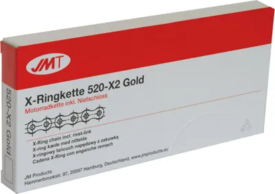 Produktbild von JMT X-Ring Offene Kette 124 Glieder 520 Gold Nietverschluss