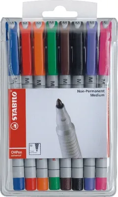 Produktbild von Folienschreiber OHPen M non-permanent VE=5x8 Stück sortiert