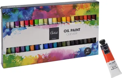Produktbild von Sada olejových barev pro začátečníky i profesionály - 40 tub po 20 ml - Umělci potřebují malířské potřeby