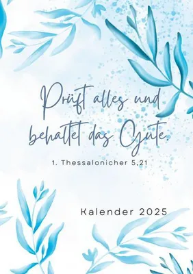 Produktbild von Christlicher Kalender 2025 A5 Hardcover mit Monats- & Wochenübersicht, Bibelversen
