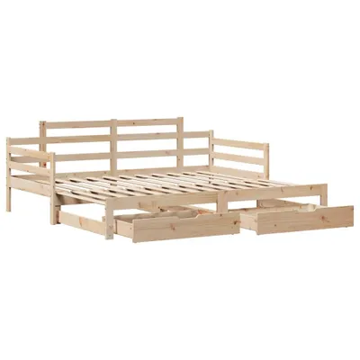 Obrázok produktu pre Rozkladacia denná posteľ s matracmi bez matraca 80x200 cm