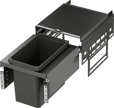 Produktbild von VS ENVI Space Abfalltrennsystem KB 400 mm 1 x 22 Liter Lava